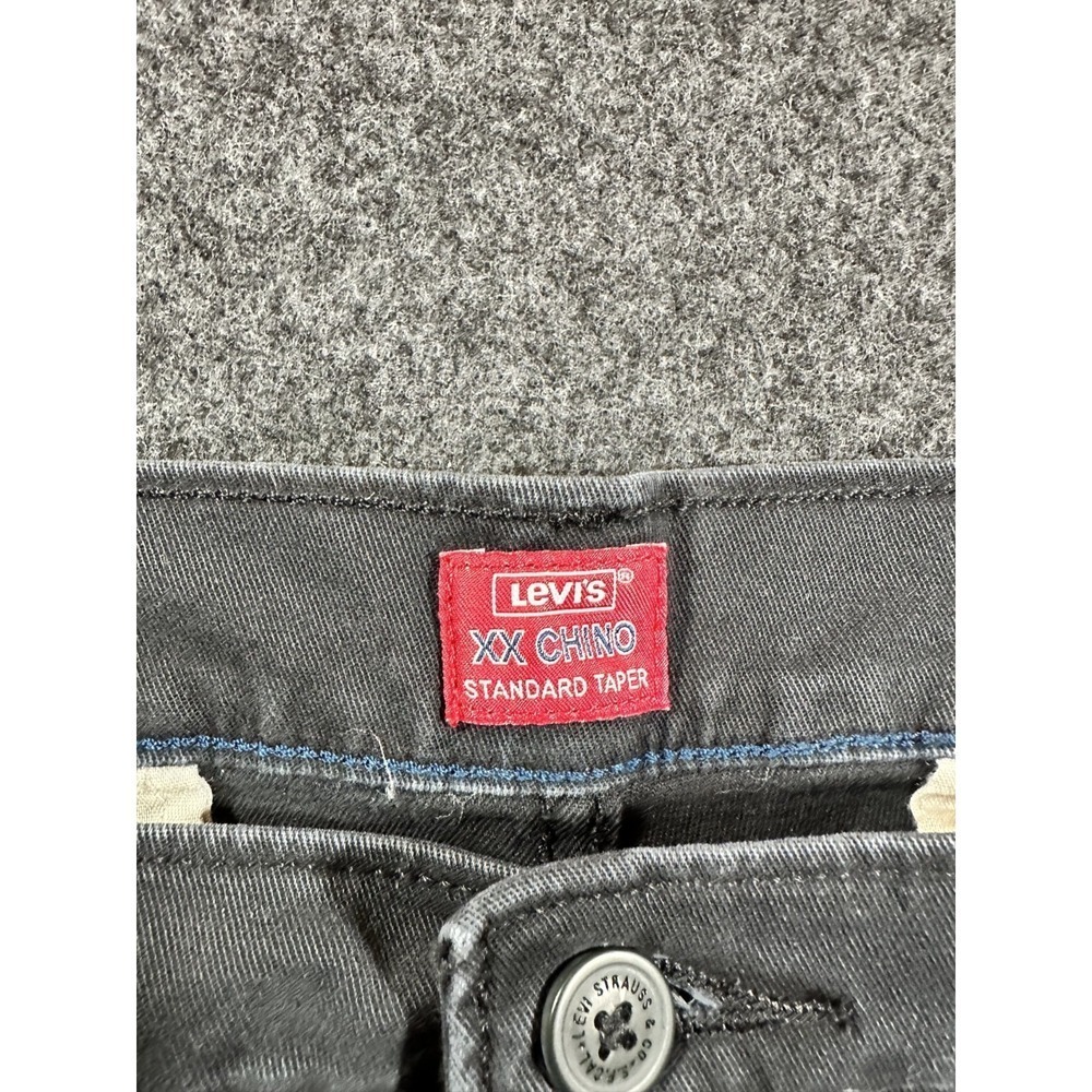 Levi's XX Chino Standard Taper Pants Men's 34X29 Black Stretch - Picture 2 of 7